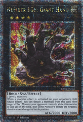Number 106: Giant Hand - RA04-EN066 - (Quarter Century Secret Rare) - 1st Edition